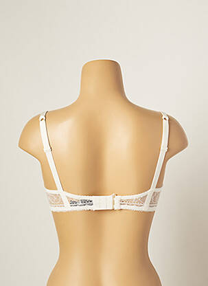 Soutien-gorge effet matière satinée haut soutien-gorge moulé beige IMPLICITE femme
