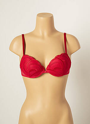 Soutien-gorge légère et transparente haut soutien-gorge moulé rouge IMPLICITE femme