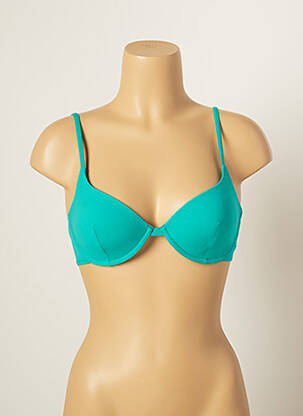 Haut de maillot de bain stretch haut soutien-gorge moulé vert VANITY FAIR femme