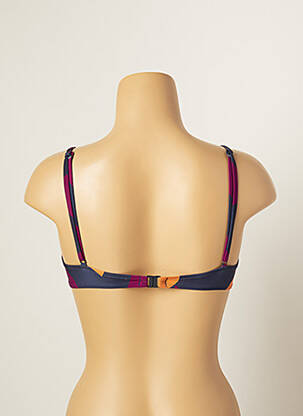 Haut de maillot de bain stretch haut soutien-gorge moulé bleu VANITY FAIR femme