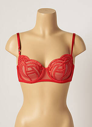 Soutien-gorge légère et transparente rouge IMPLICITE femme