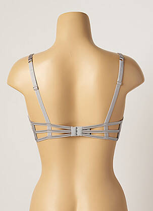 Soutien-gorge légère et transparente gris IMPLICITE femme