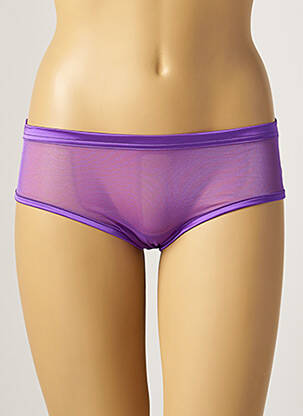 Shorty tissage tulle violet IMPLICITE femme
