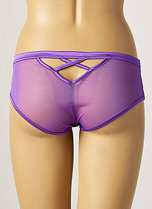 Shorty tissage tulle violet IMPLICITE femme