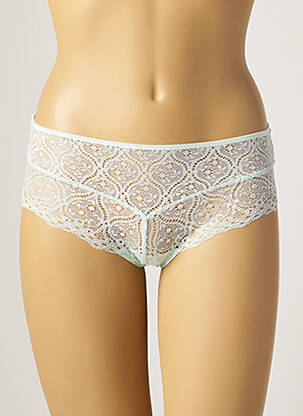 Shorty tissage dentelle vert IMPLICITE femme