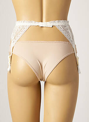 Guêpière/porte-jarretelle finition dentelle blanc IMPLICITE femme