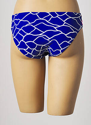 Bas de maillot de bain imprimé fantaisie culotte bleu BELCOR femme