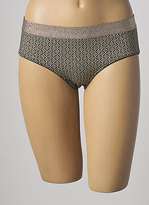 Bas de maillot de bain imprimé fantaisie culotte jaune VANITY FAIR femme