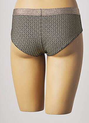 Bas de maillot de bain imprimé fantaisie culotte jaune VANITY FAIR femme