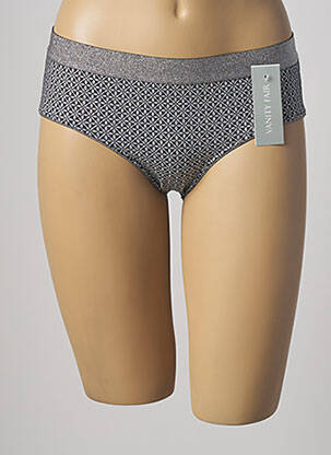 Bas de maillot de bain imprimé fantaisie culotte gris VANITY FAIR femme