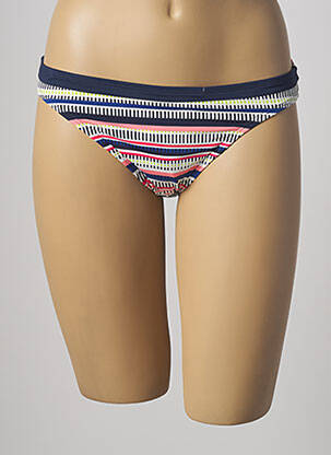 Bas de maillot de bain imprimé fantaisie culotte bleu VARIANCE femme