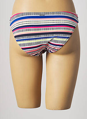 Bas de maillot de bain imprimé fantaisie culotte bleu VARIANCE femme