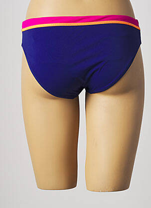 Bas de maillot de bain micro fibres culotte bleu BELCOR femme