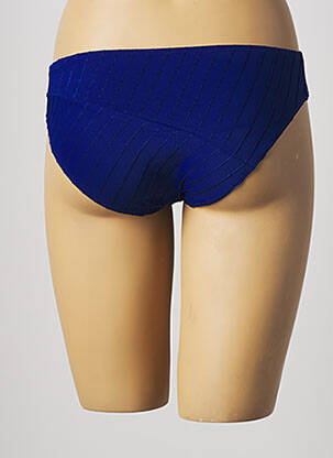 Bas de maillot de bain micro fibres culotte bleu LOU femme
