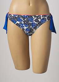 Bas de maillot de bain imprimé fleurs bikini bleu VARIANCE femme