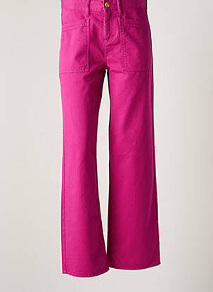Jeans coupe large violet HAPPY pour femme