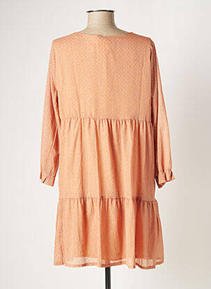 Robe courte coupe évasée manches longues rose LILI & LALA femme
