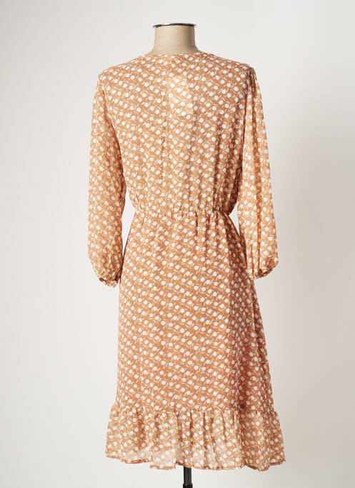 Robe mi-longue beige SEASON pour femme