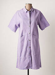 Robe courte violet ICHI pour femme seconde vue