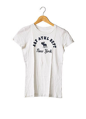 T-shirt blanc ABERCROMBIE & FITCH pour femme