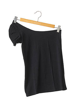 T-shirt noir BERSHKA pour femme
