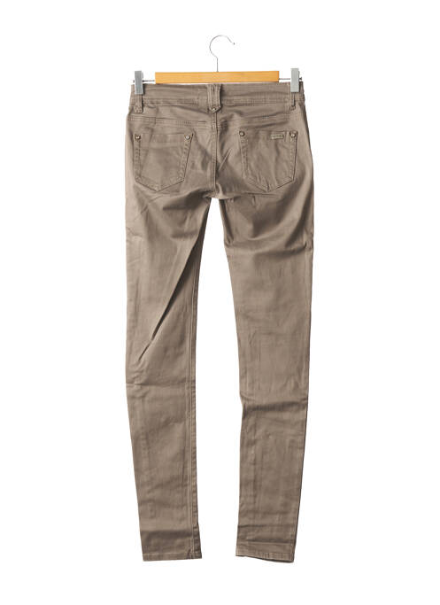 Pantalon slim marron REALS JEANS pour femme