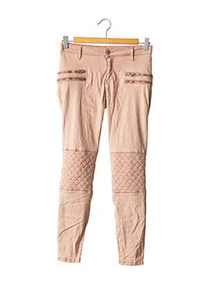Pantalon 7/8 stretch taille basse orange ZARA femme