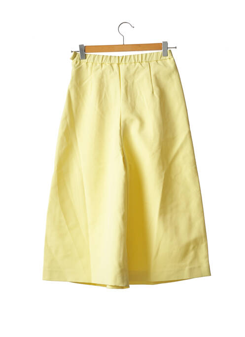 Pantacourt stretch taille normale jaune FRNCH femme