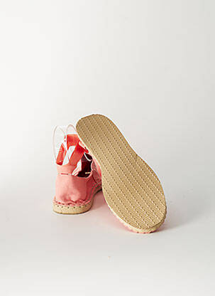 Espadrilles fermeture lacets talon plat jusqu'à 3cm rose HAVANA femme