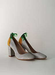 Escarpins talon de 7 à 9cm gris APOLOGIE femme