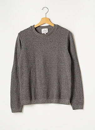 Pull stretch manches longues gris TOPMAN homme
