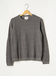 Pull stretch manches longues gris TOPMAN homme