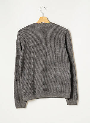 Pull stretch manches longues gris TOPMAN homme