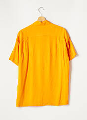 Chemise manches courtes orange MENNACE pour homme seconde vue