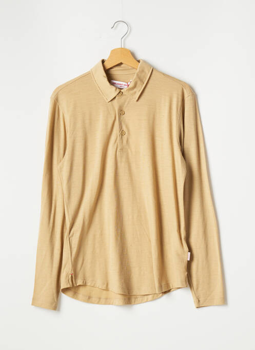 Polo manches longues manches longues beige ORLEBAR BROWN homme