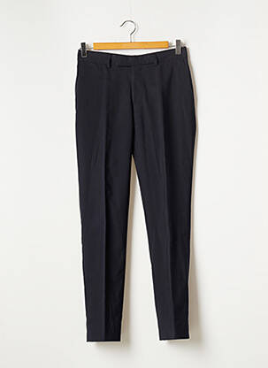 Pantalon slim fermeture zippée sous rabat avec crochet taille normale bleu THE KOOPLES homme