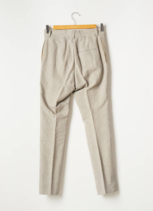 Pantalon slim beige NOYOCO pour homme