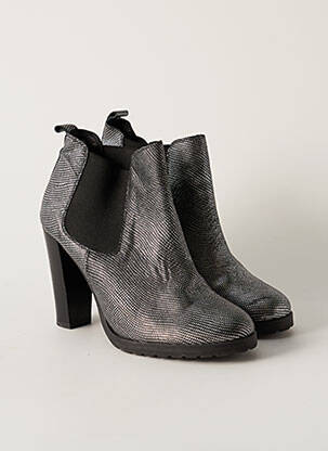 Bottines/boots talon bottier talon de 7 à 9cm gris ANAKI femme