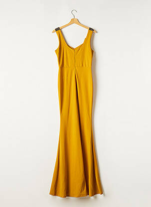 Robe longue sans manche sans manche jaune SANS MARQUE femme