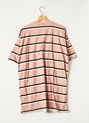 Robe courte manches courtes manches courtes rose PRETTY LITTLE THING femme