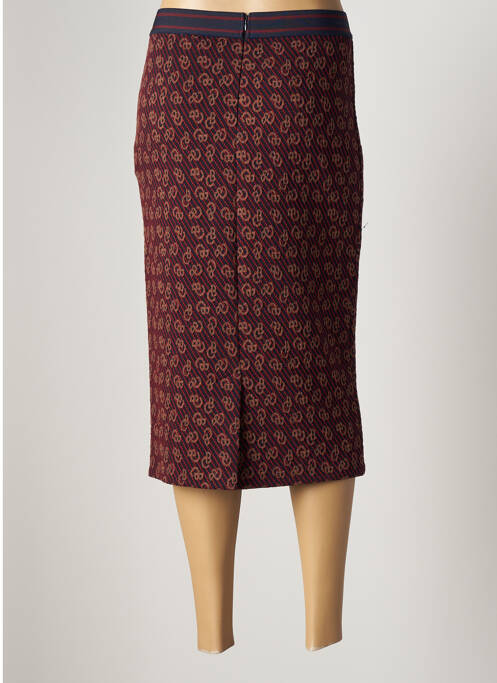 Jupe mi-longue rouge CAROLINE BISS pour femme