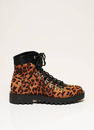 Bottines leopard pas discount cher