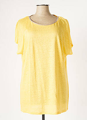 T-shirt jaune OPEN END pour femme