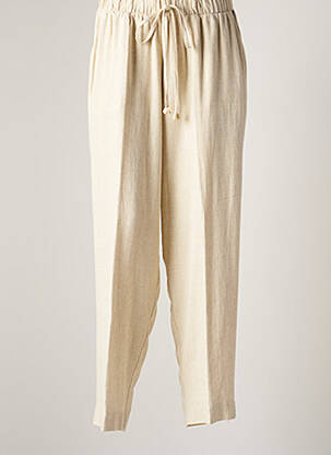 Pantalon droit beige MAT. pour femme