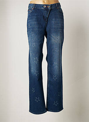 Jeans coupe droite stretch taille normale noir YESTA femme