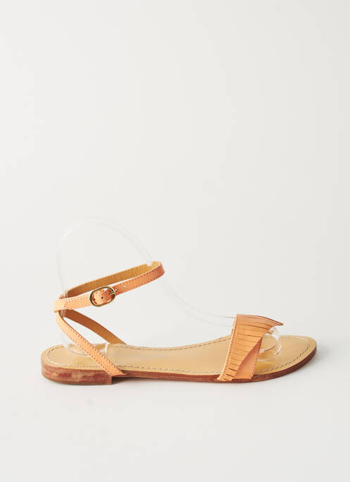 Sandales/Nu pieds orange PETITE MENDIGOTE pour femme