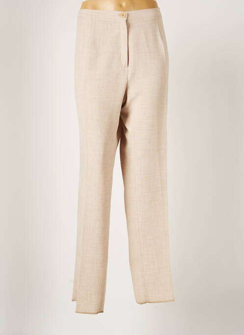 Pantalon droit beige GRIFFON pour femme