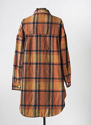 Manteau court sans capuche sans capuche orange WILD femme