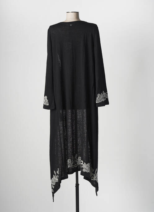 Gilet manches longues noir BSB pour femme