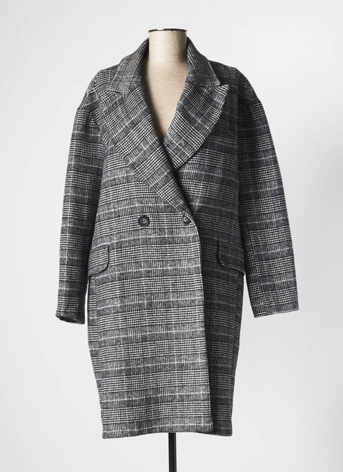 Manteau long gris OPULLENCE pour femme